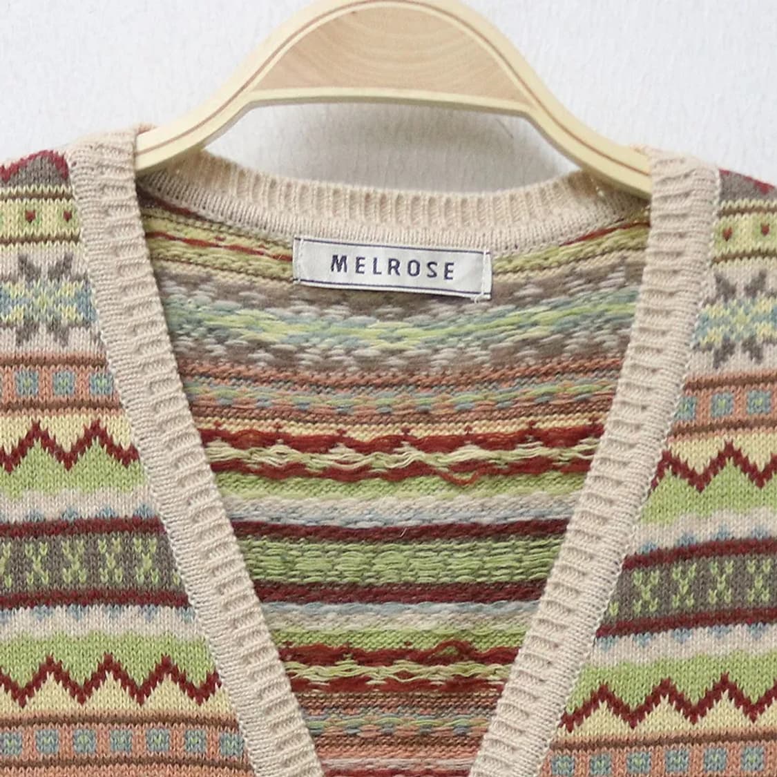 MELROSE 에스닉 울 앙고라 혼방 니트베스트 62300 상품이미지4