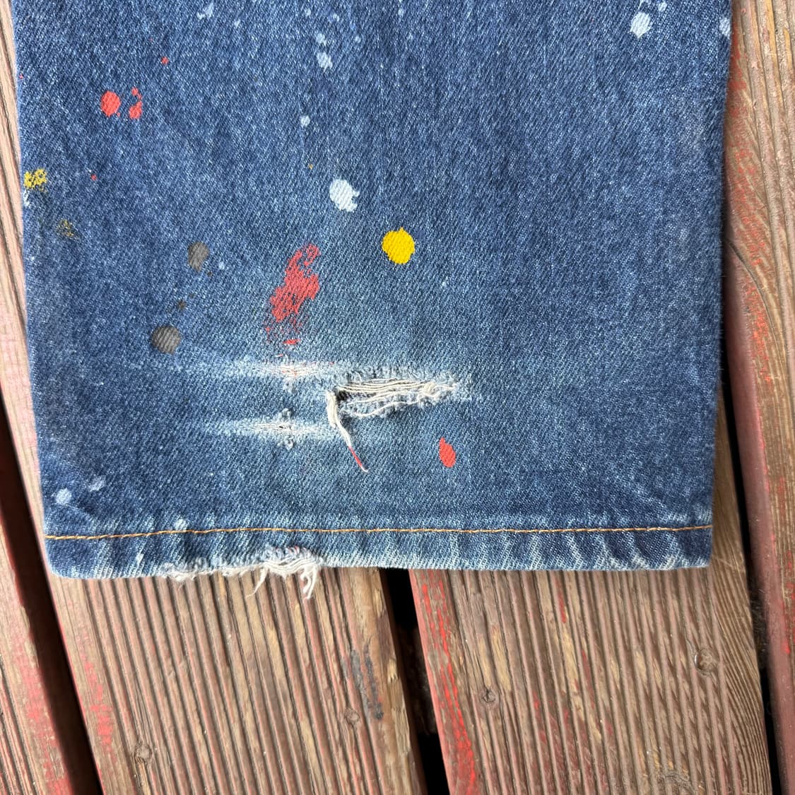 디키즈 페인팅 더티워싱 데님팬츠 상품이미지5