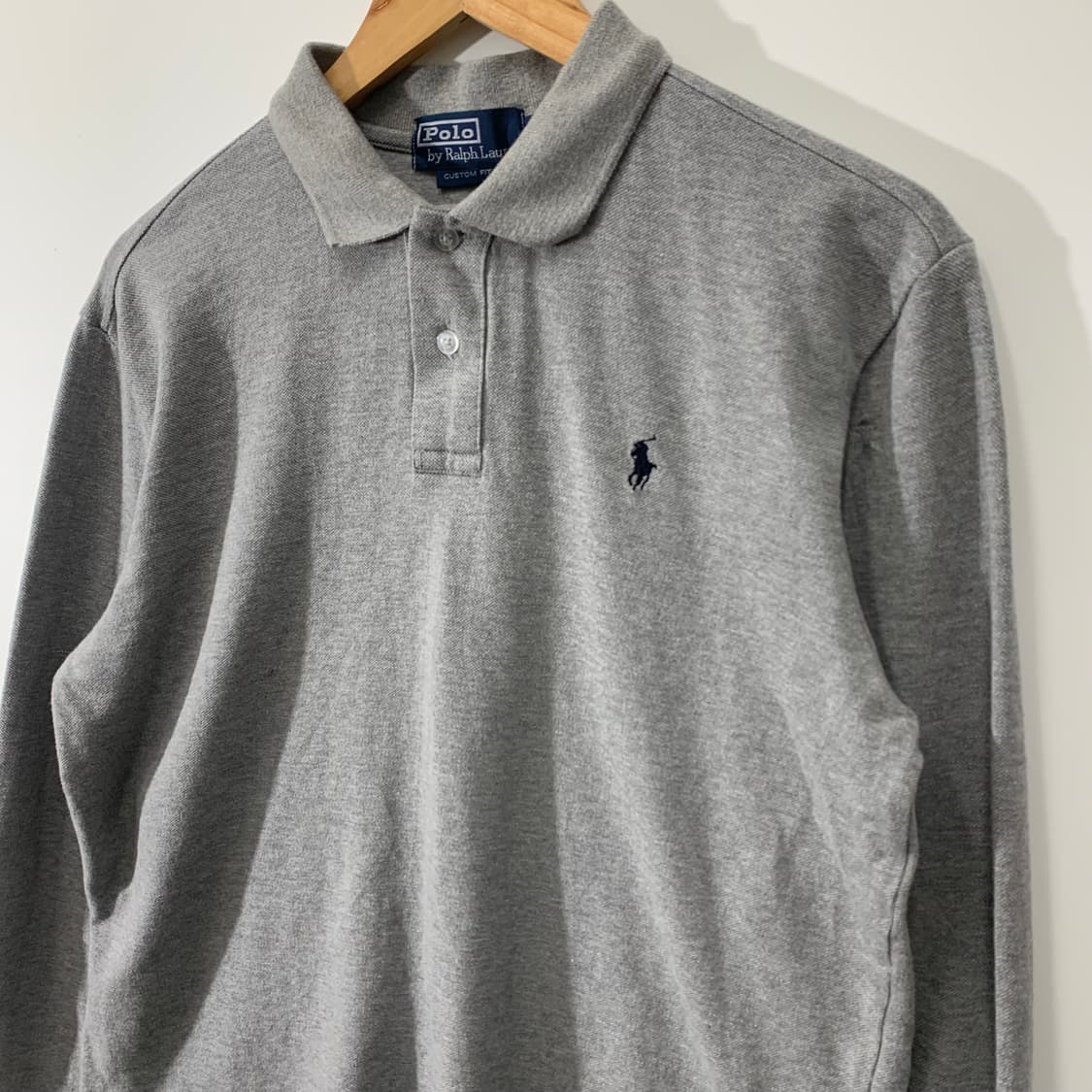 폴로 그레이 긴팔 카라티 상품이미지2