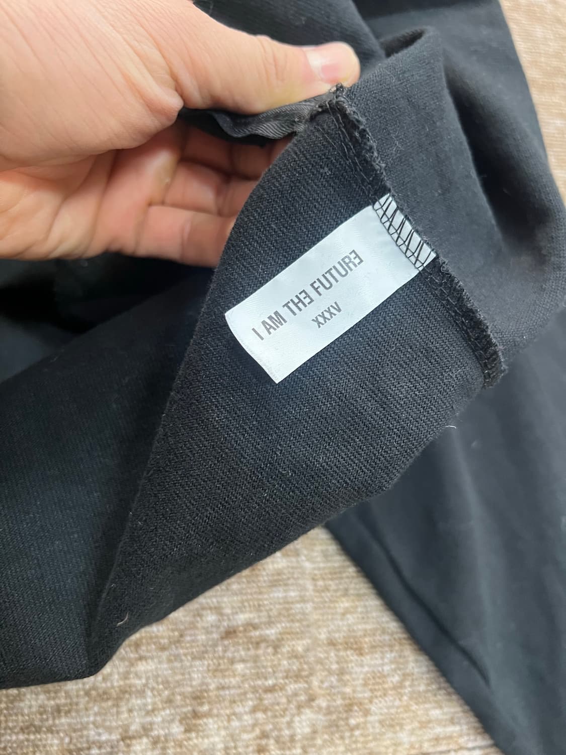 아이엠더퓨처 오버핏 후드티 블랙 상품이미지5