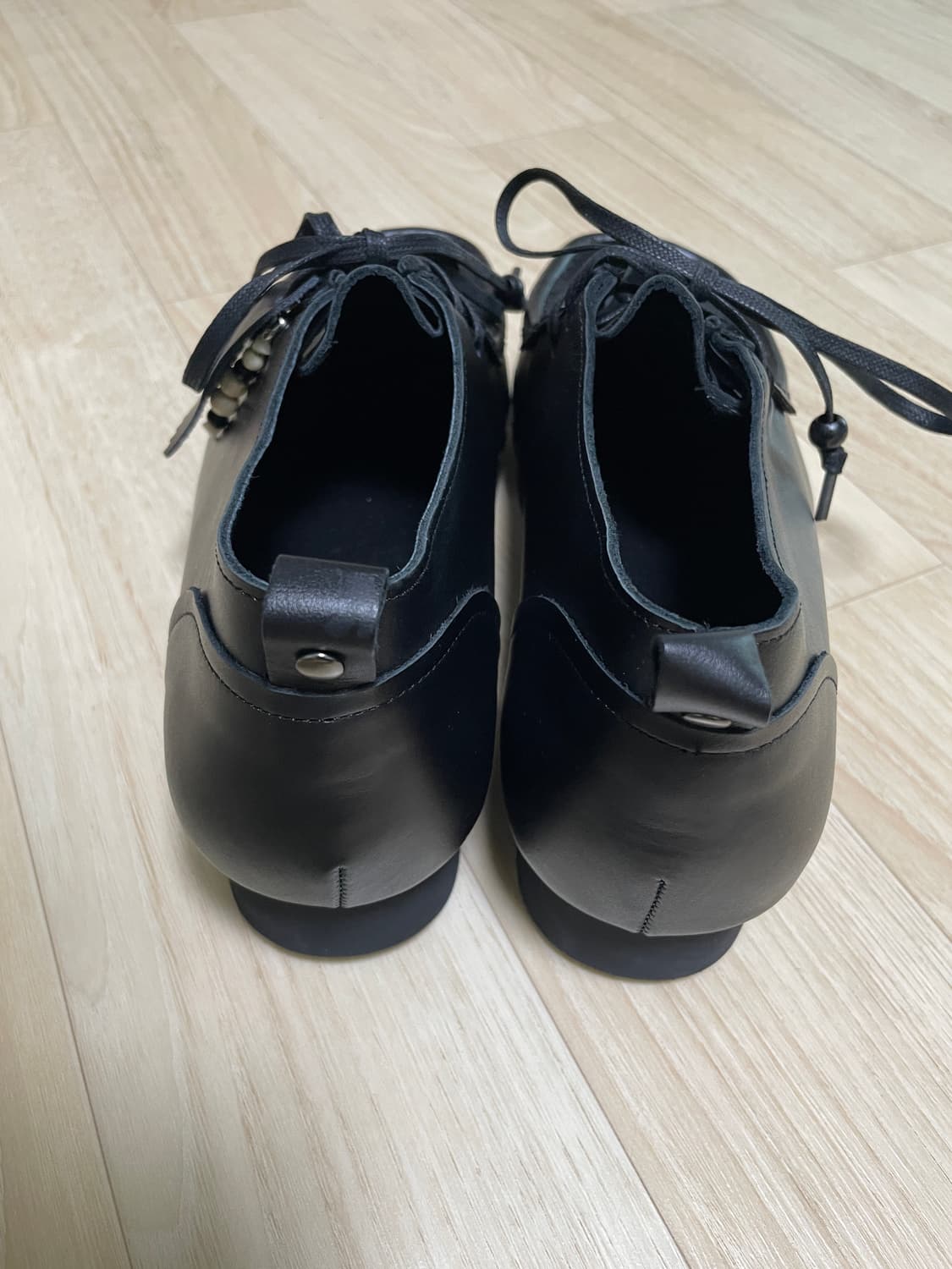 폴리테루 왈라비 슈즈 스타 레더 블랙 [1] 상품이미지5