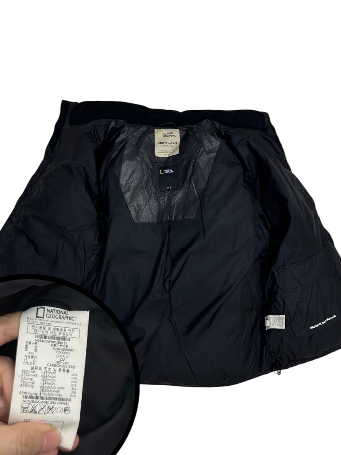 내셔널지오그래픽 덕다운 패딩 블랙 (3XL) 상품이미지9