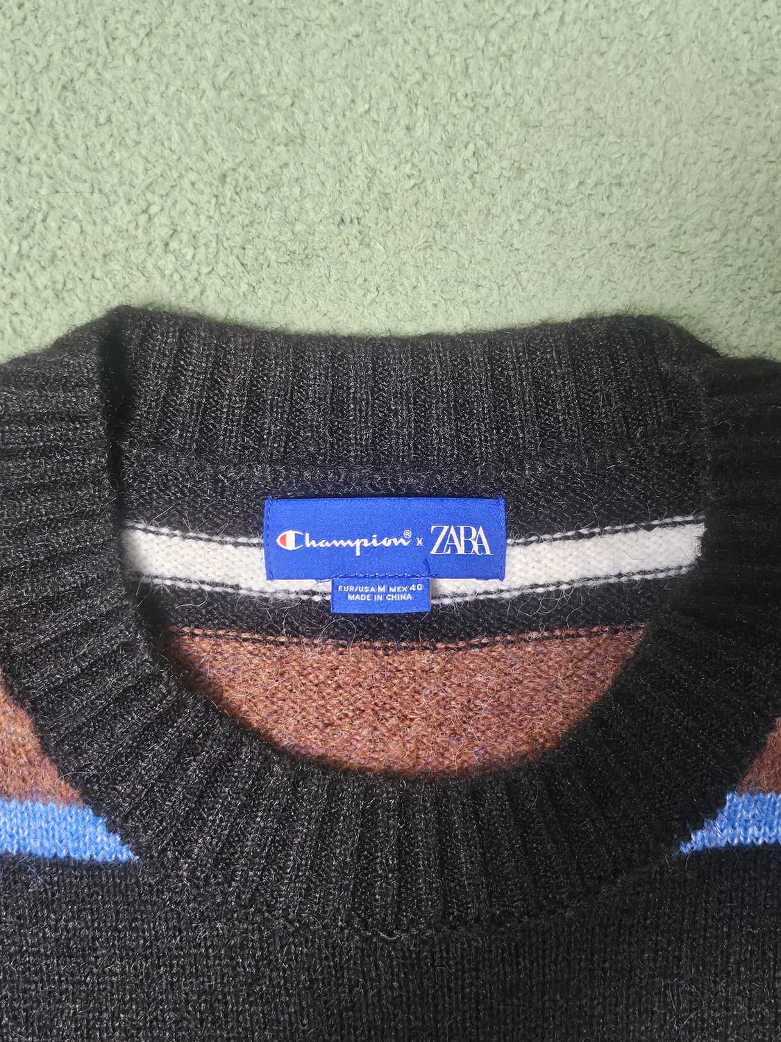 챔피온 X 자라 스트라이프 니트 M사이즈 상품이미지4