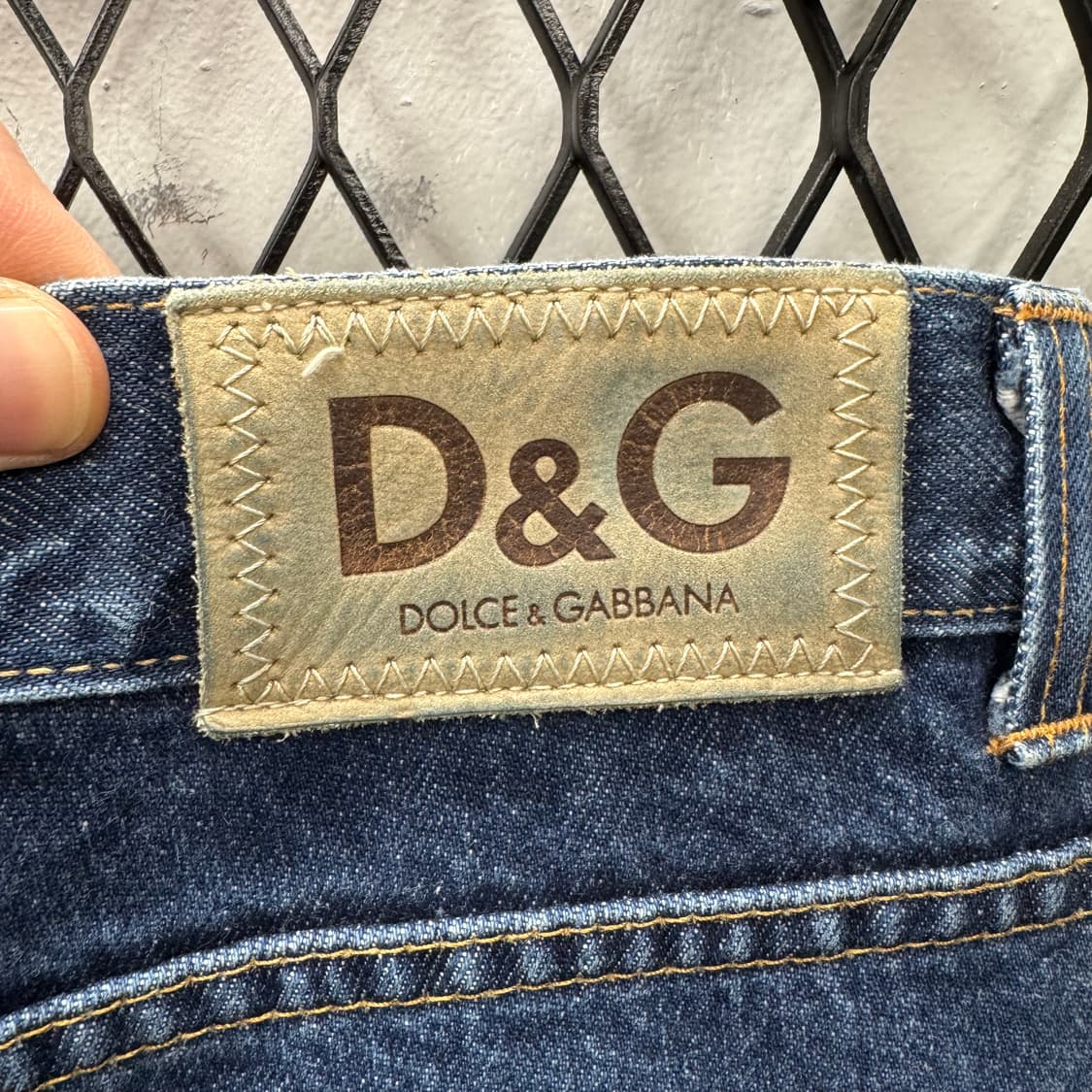 00s 돌체앤가바나 데님 팬츠 전면 포켓 로고 포인트 중청 상품이미지6