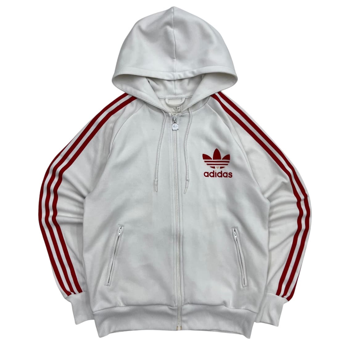 아디다스 레드라인 화이트 플락 후드집업 95 상품이미지4