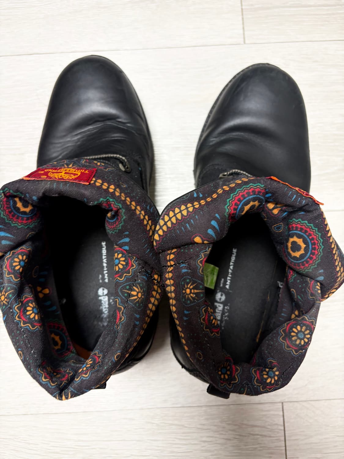 팀버랜드 롤탑 부츠 블랙 & 나바호 패턴 상품이미지3