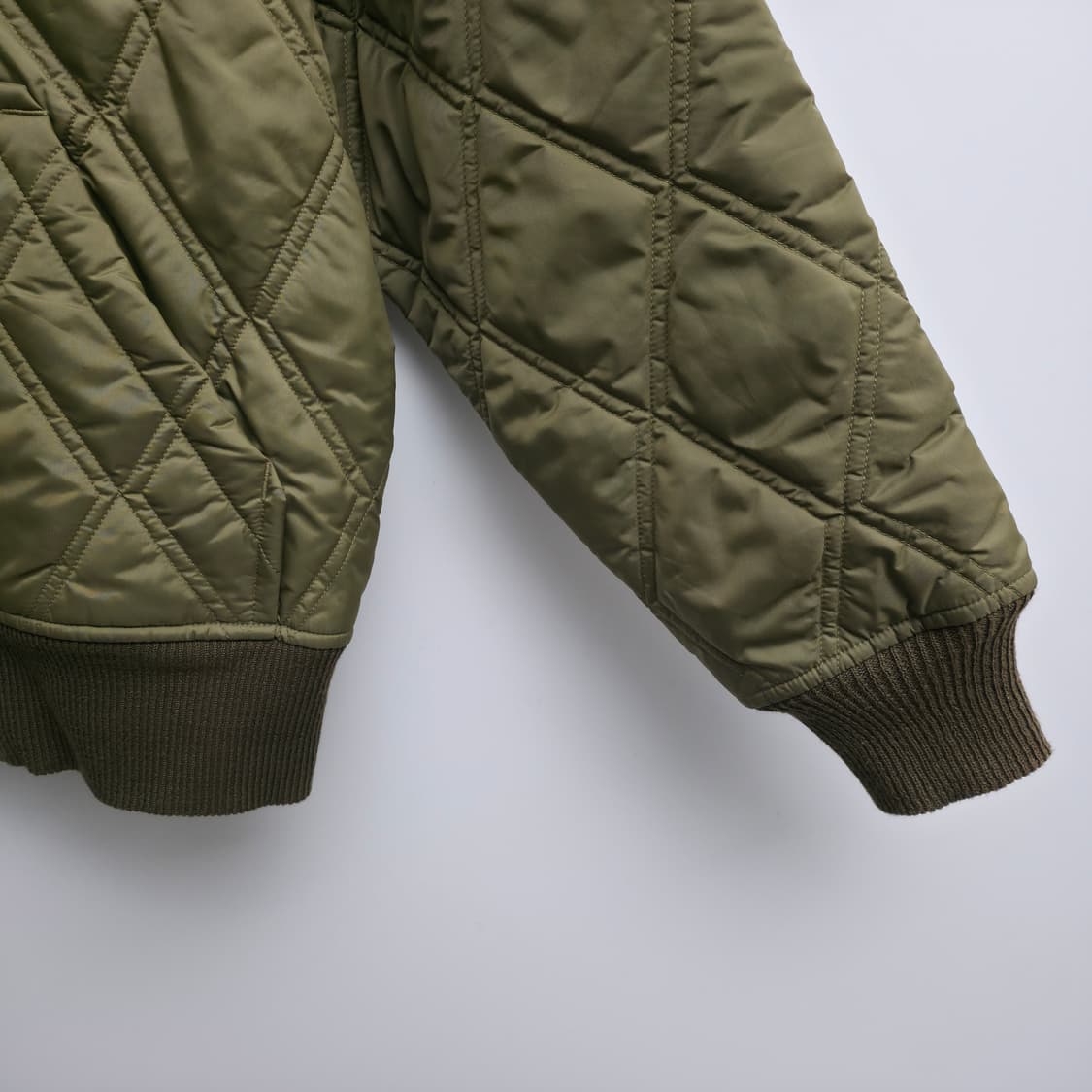 [M] RRL 퀼팅 후드 자켓 카키 상품이미지4