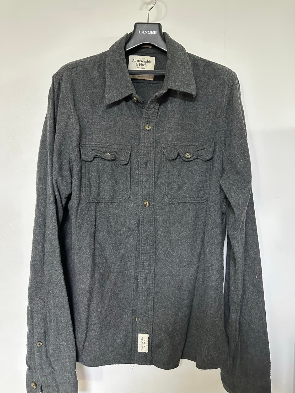 아베크롬비 그레이 포켓 셔츠 남방 상품이미지1