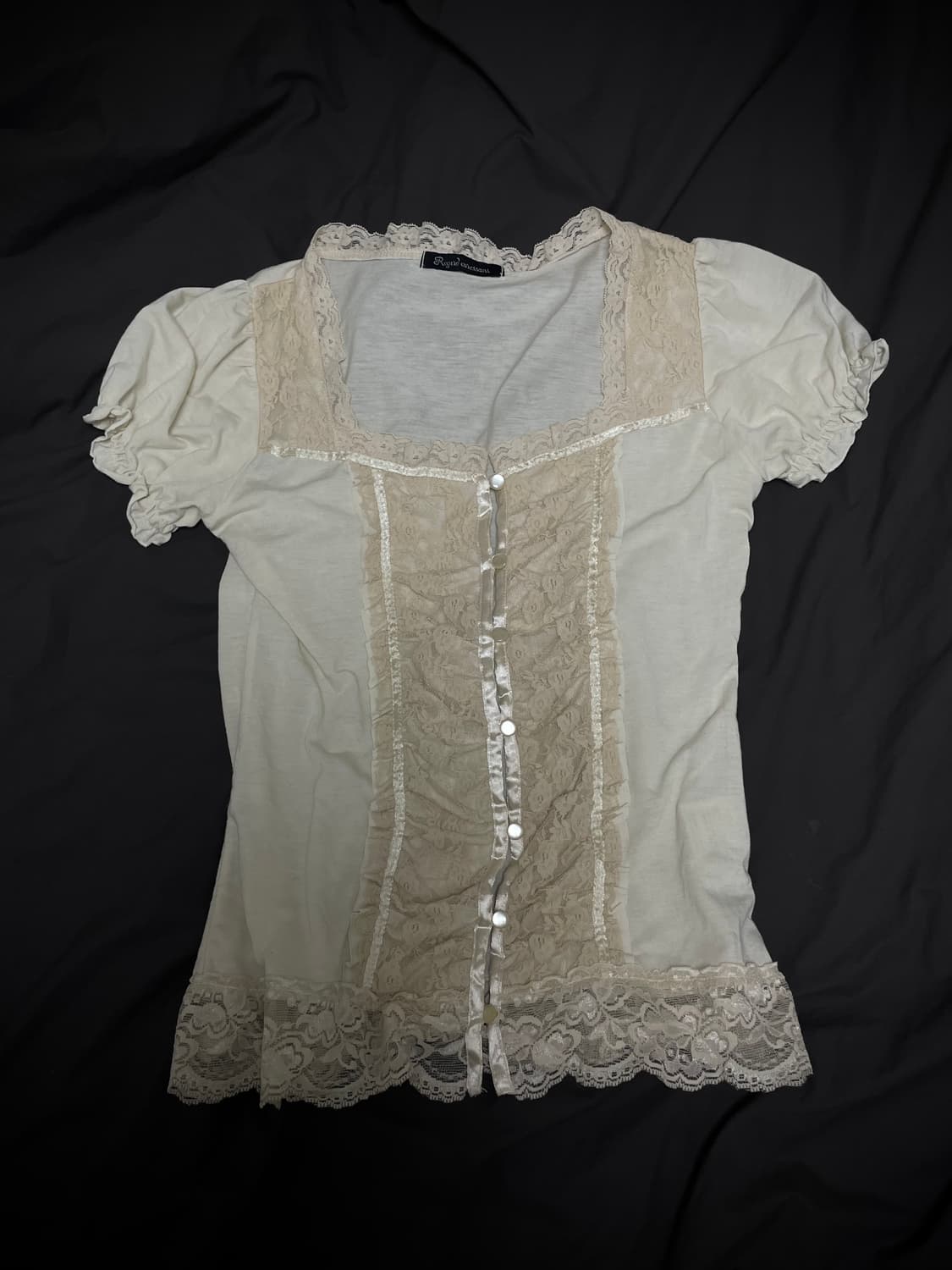 Lace puff t-shirt 상품이미지1