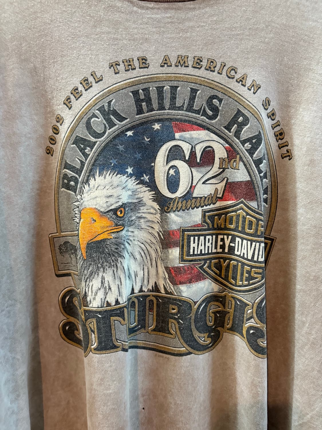 빈티지 할리데이비슨 usa sturgis 반팔 상품이미지3