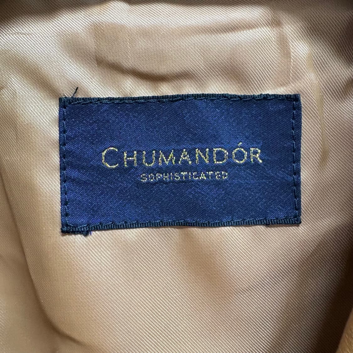 CHUMANDOR 피그스킨 가죽 카멜 트러커 자켓 JPN 상품이미지5