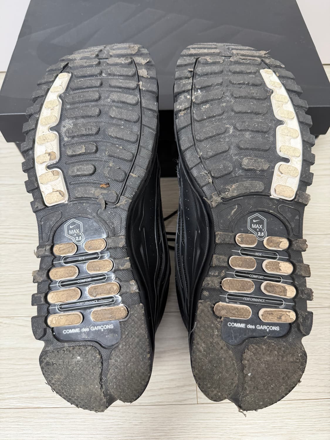 [310]나이키 x 꼼데가르송 옴므 플러스 에어맥스 tl 2.5 블랙 상품이미지6