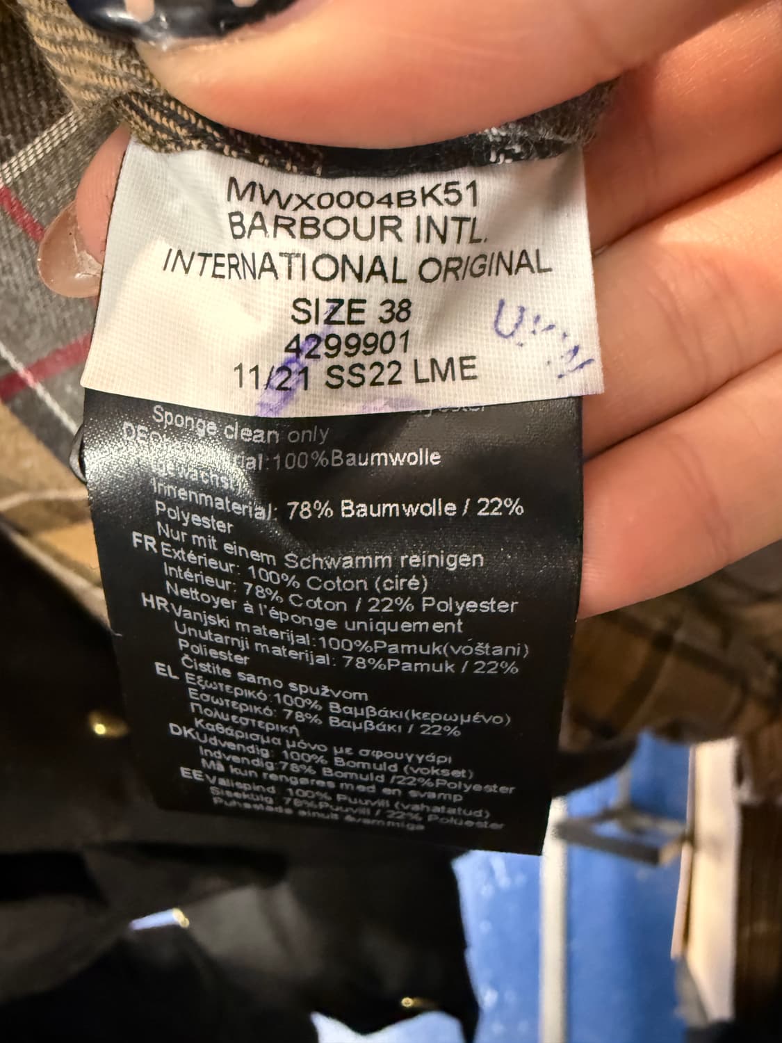 Barbour 바버 인터네셔널 자켓 상품이미지7
