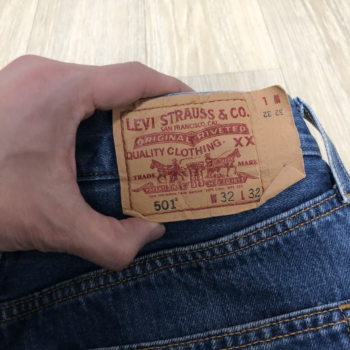 (30) 00's 리바이스 Levi's 501 스트레이트핏 중청 데님 상품이미지9