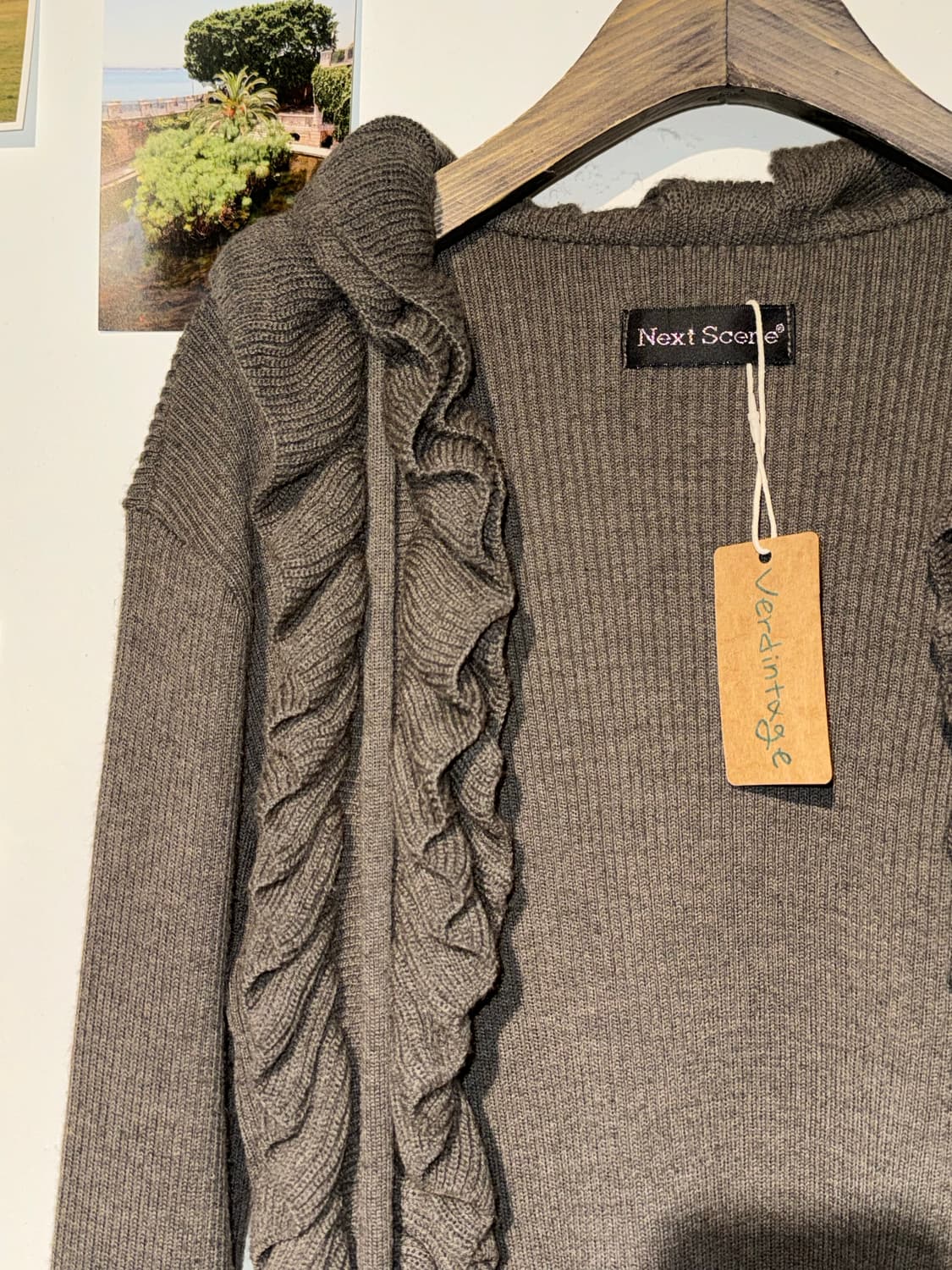 골지 프릴 가디건 상품이미지3