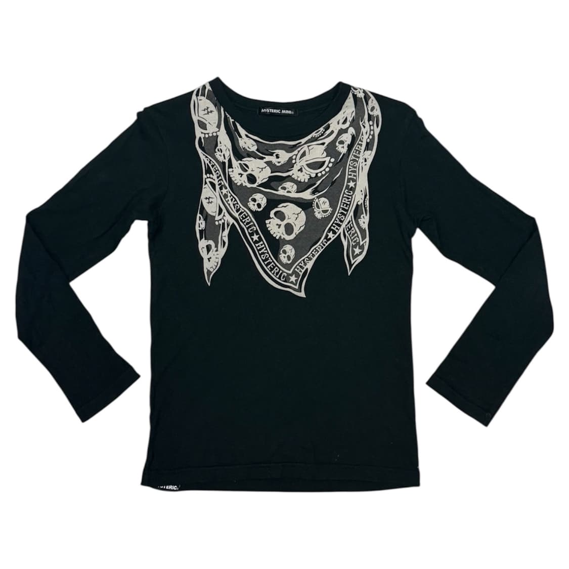 히스테릭 글래머 아카이브 해골 스카프 프린팅 롱슬리브 티셔츠 상품이미지1