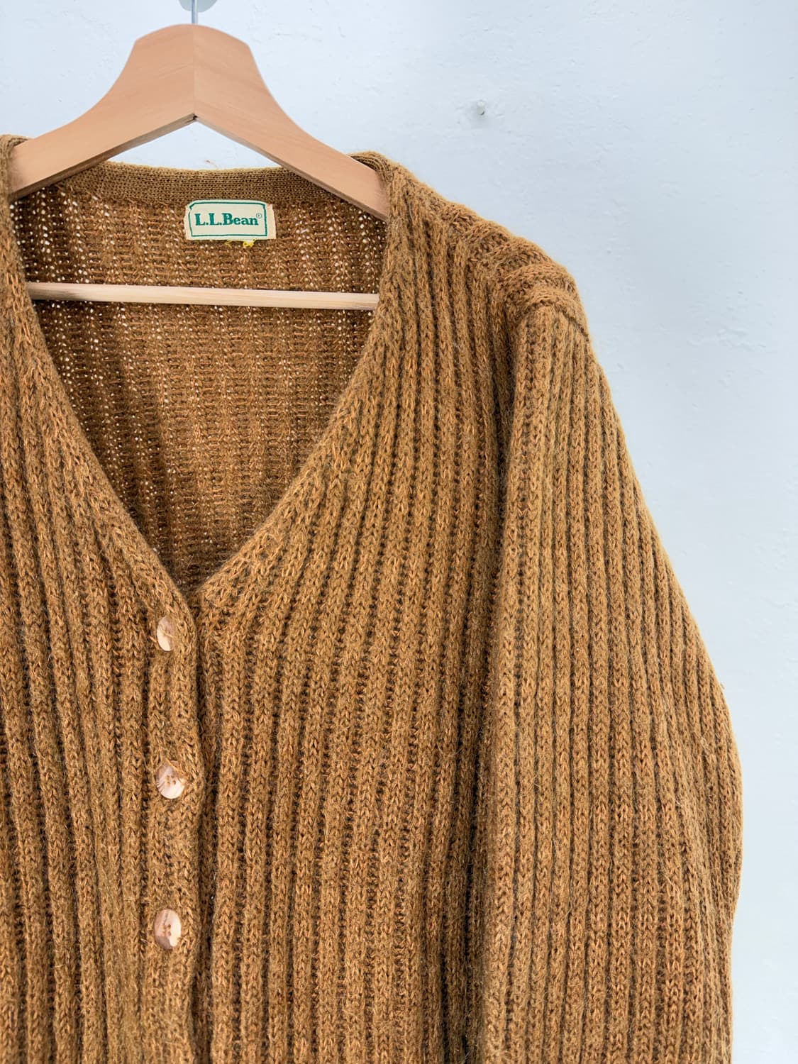 엘엘빈 80s 카멜리 브이넥 울 가디건 상품이미지3