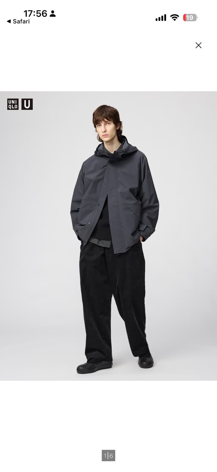 유니클로 코듀로이 유틸리티 팬츠 블랙 s 상품이미지1