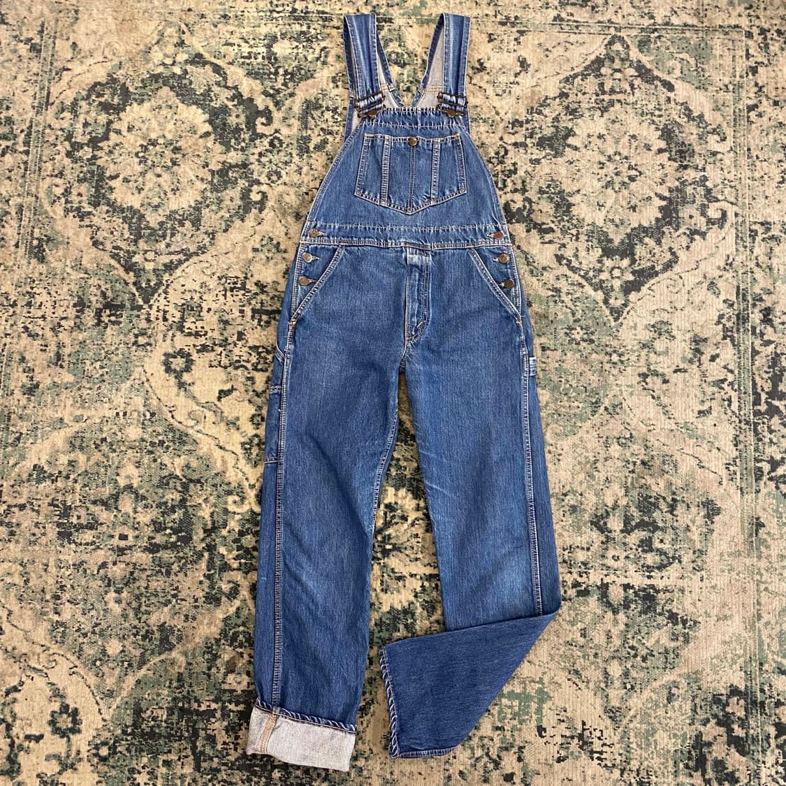 빅존 중청 데님 오버롤 상품이미지3