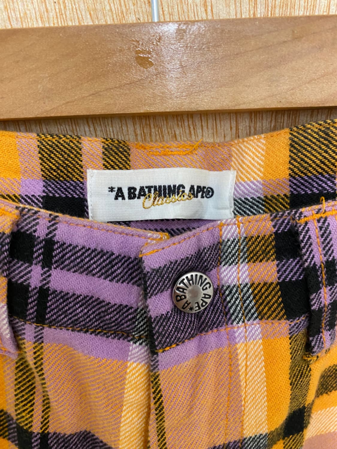 BAPE check half pants 베이프 체크 반바지 상품이미지8