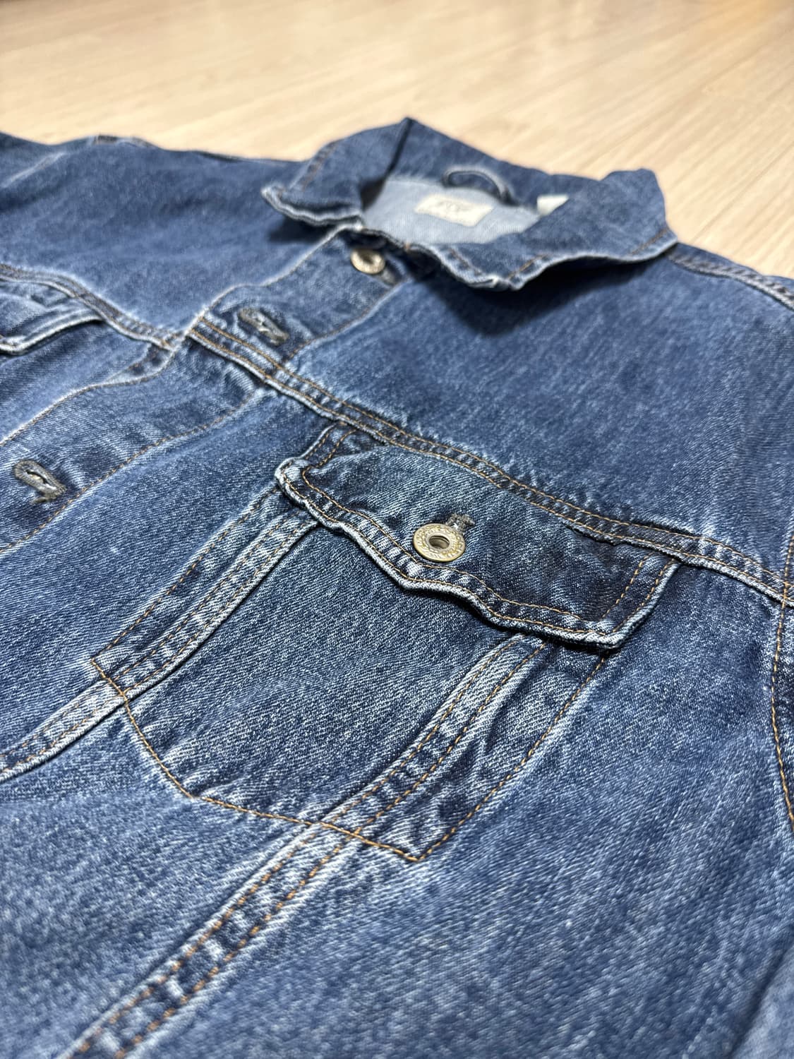 80s~00s 빈티지 J.Crew 데님 트러커 자켓 상품이미지2