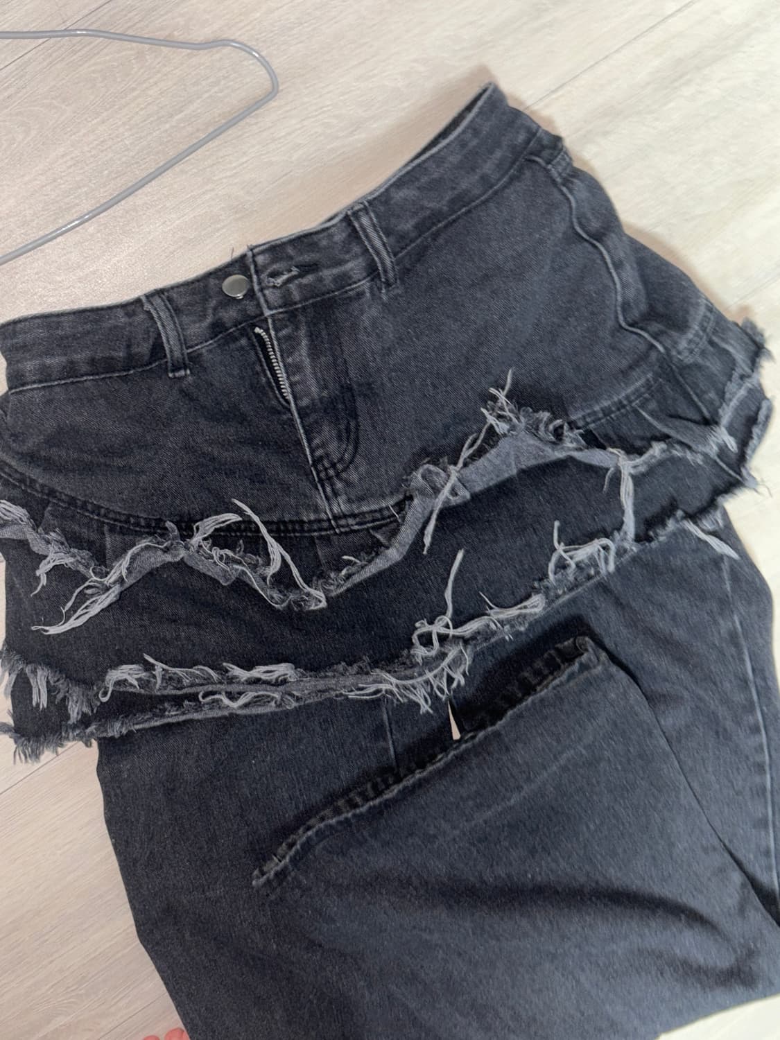 흑청 레이어드 팬츠 상품이미지2