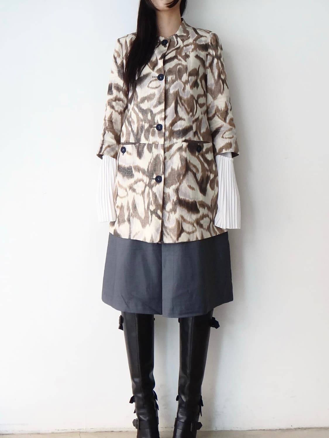Glittery circling pattern blouse& jacket 상품이미지7