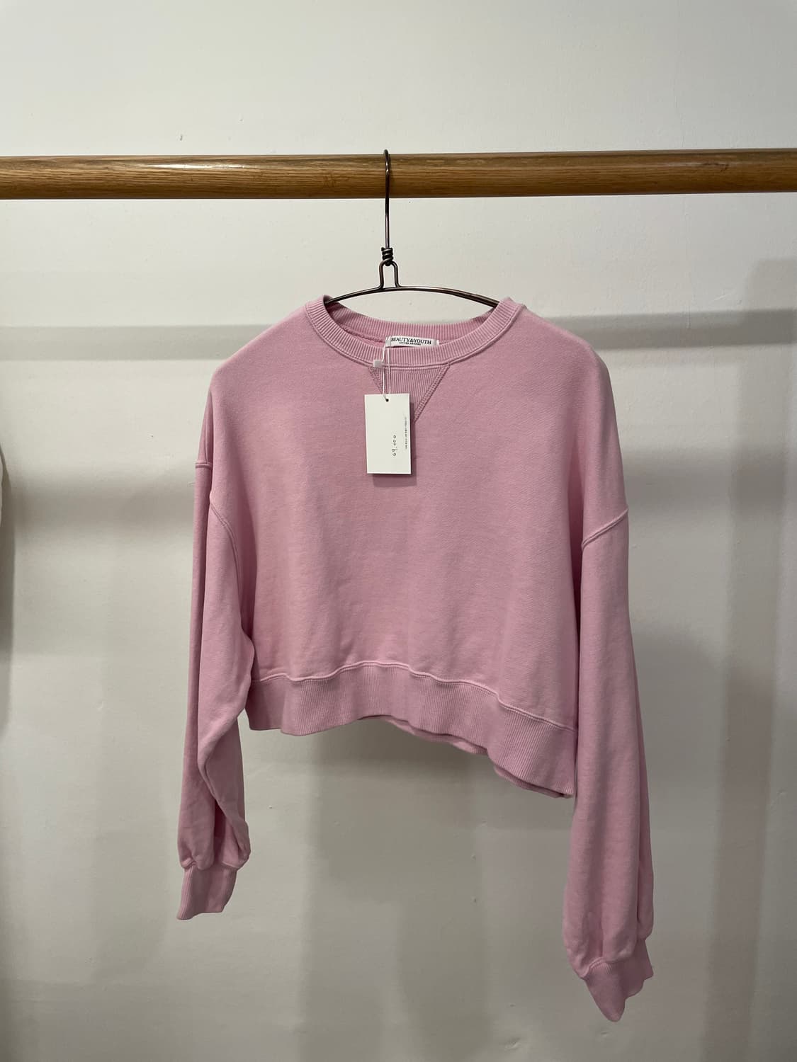BEAUTY&YOUTH pink sweat 상품이미지1