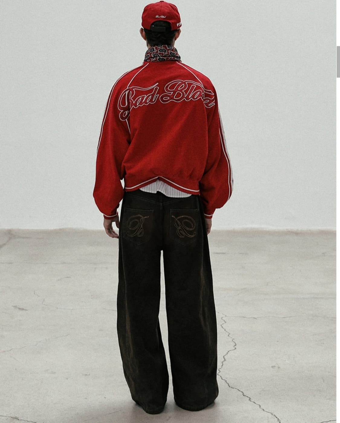 (새상품) 배드블러드 트랙 자켓 레드 상품이미지4