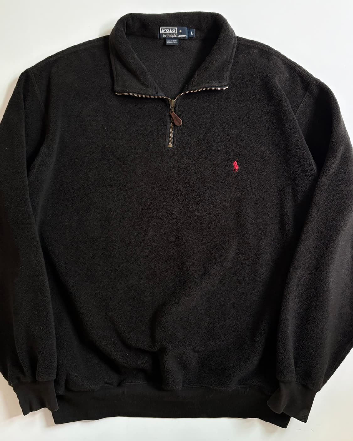 Polo 폴로 랄프로렌 블랙컬러 플리스 하프집업 상품이미지1