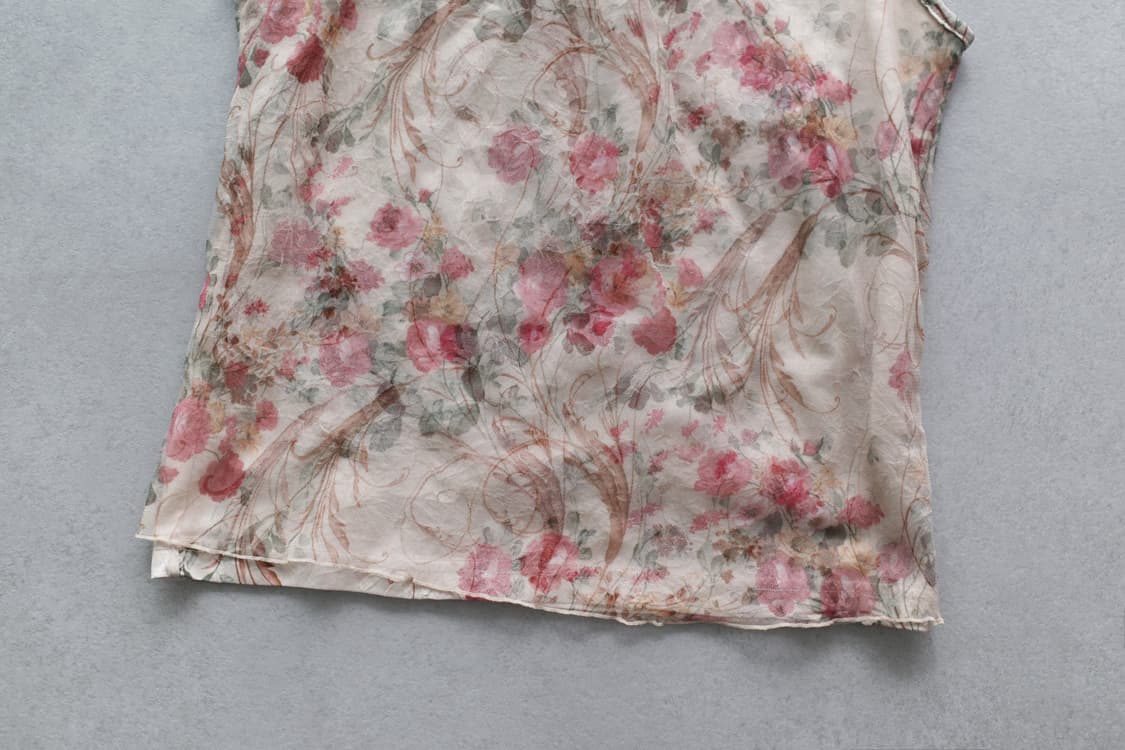 flower mesh sleeveless 상품이미지4