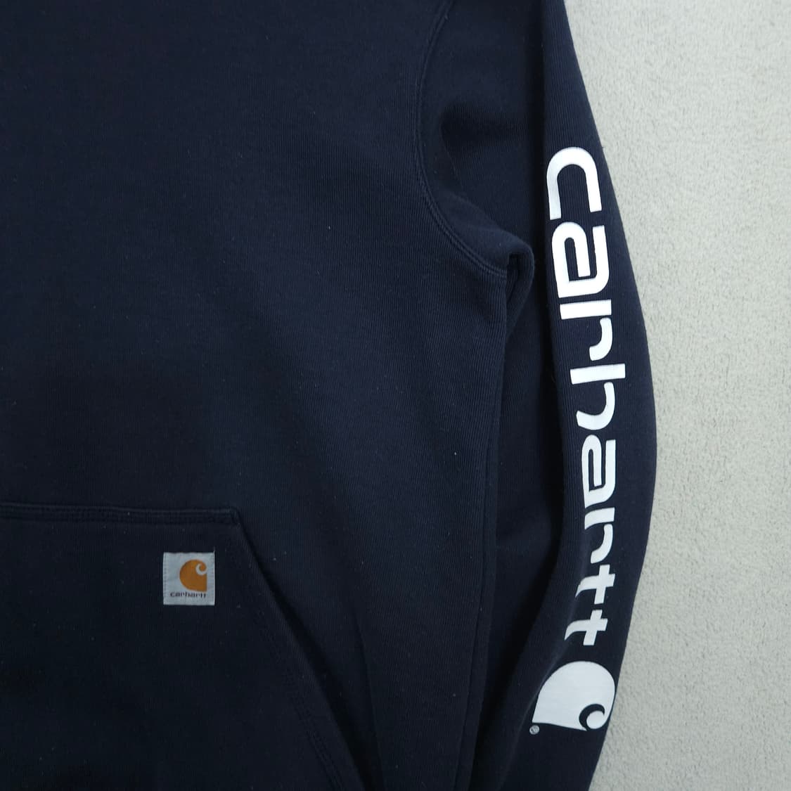 칼하트 사이드로고 후드티 M 네이비 상품이미지2