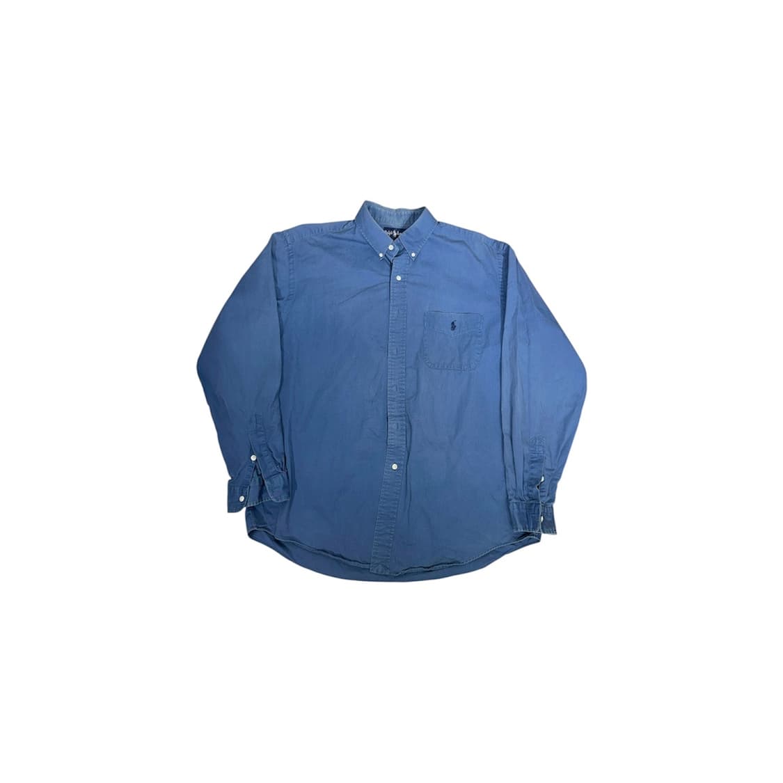90s 폴로 랄프 로렌 블루 오버핏 셔츠 105 상품이미지5