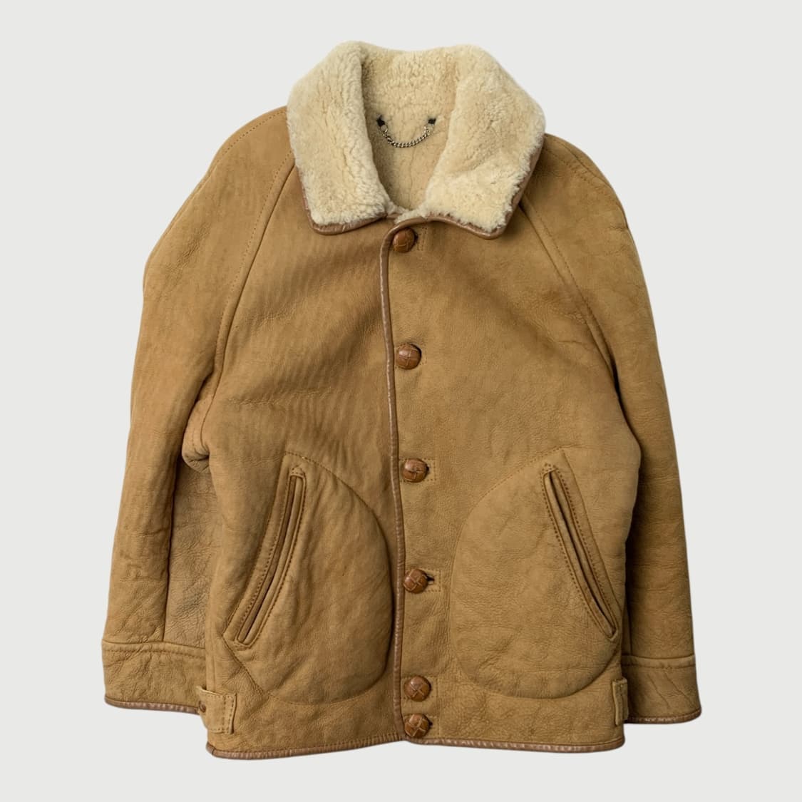 [34/정품] 빈티지 여성 양가죽 무스탕 상품이미지1