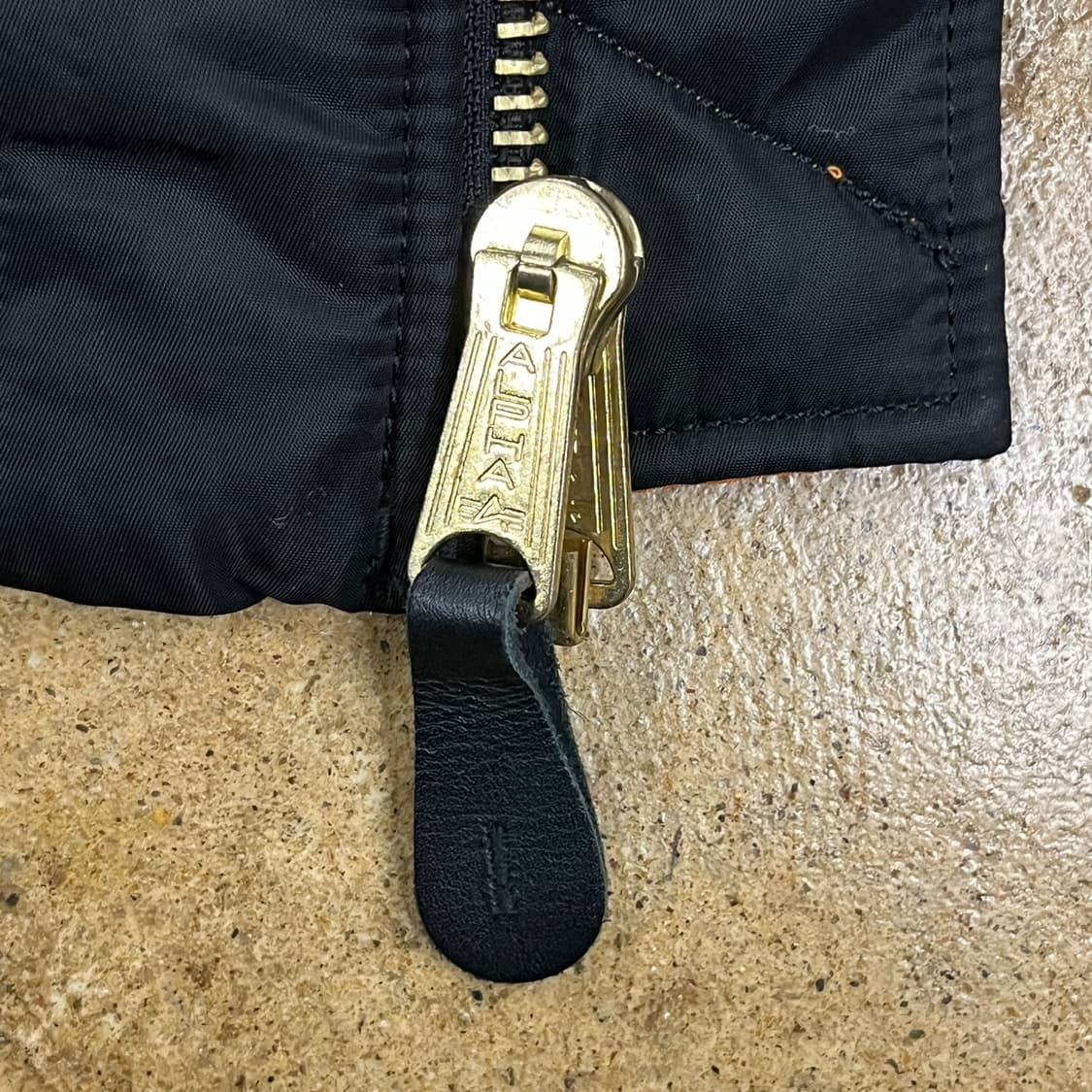 [정품/S] 알파인더스트리 블랙 오렌지 양면 MA-1 항공 점퍼 b17 상품이미지9