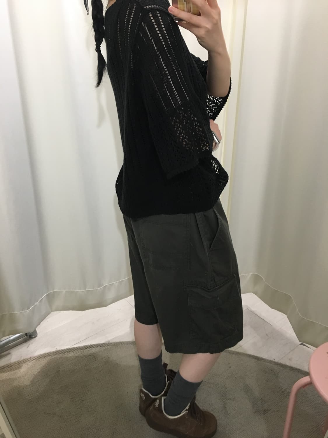 데일리 원버튼 크로쉐 가디건 상품이미지4