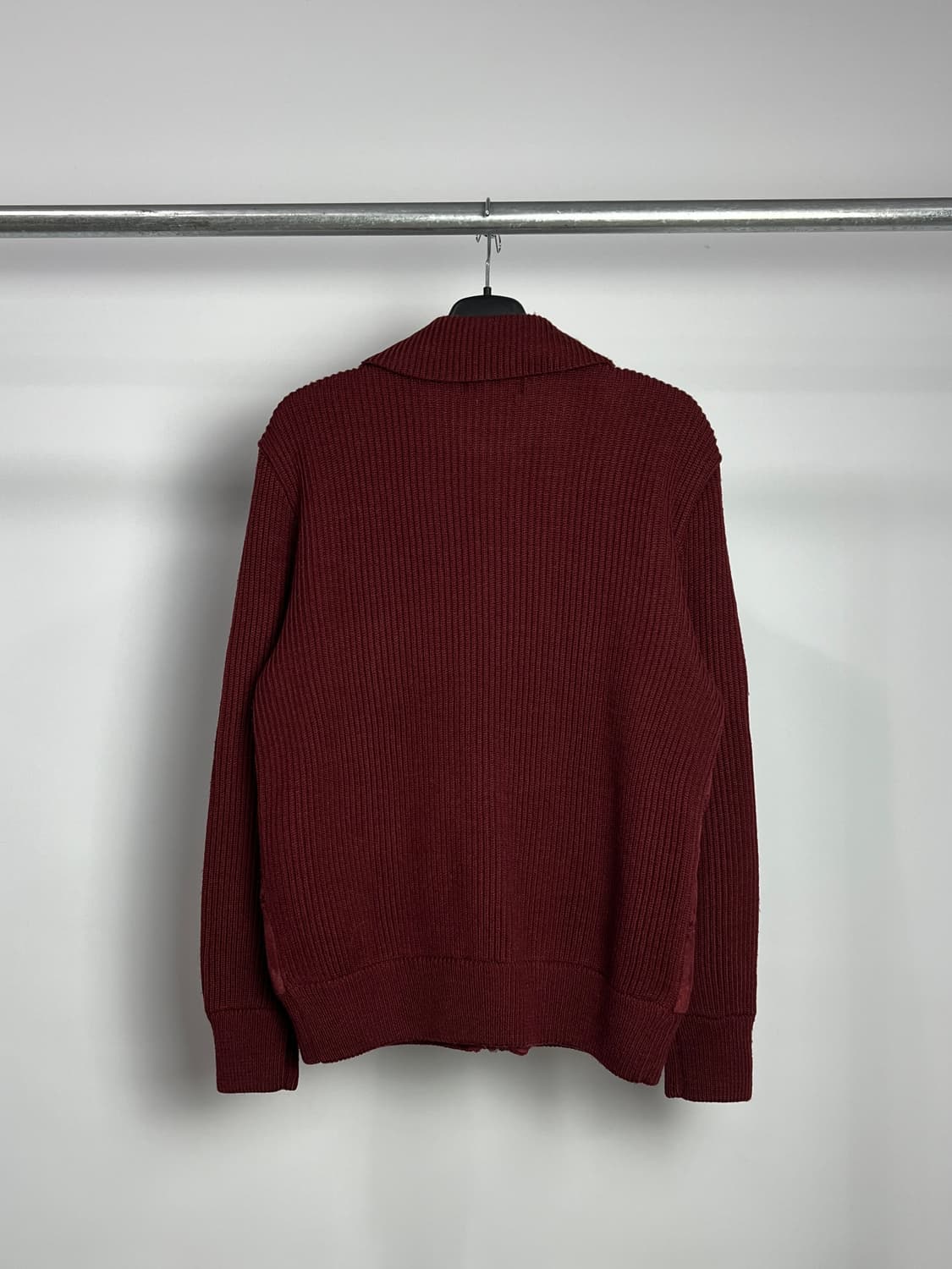 빈티지 돈피 레더 + 니트 집업 상품이미지6