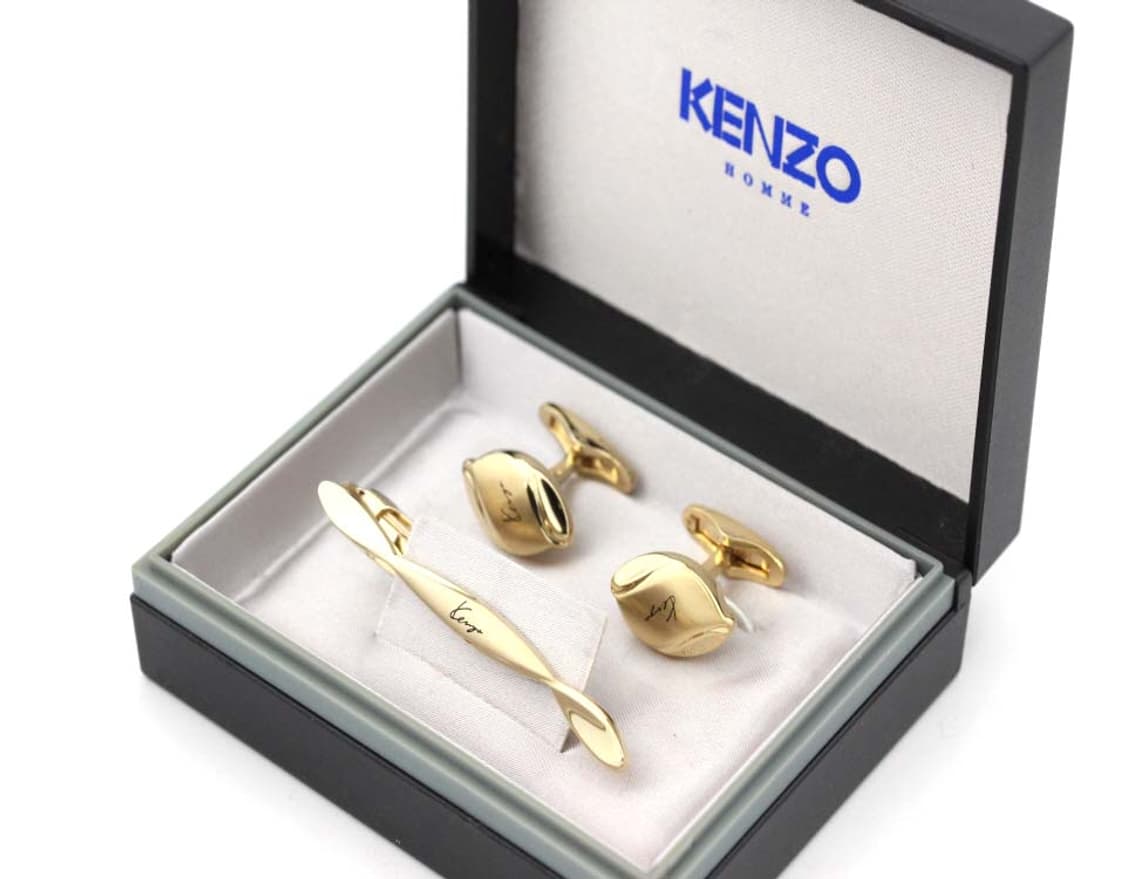 겐조 A+,A등급 5.3cm 명품 넥타이핀 커프스 세트 빈티지 상품이미지1