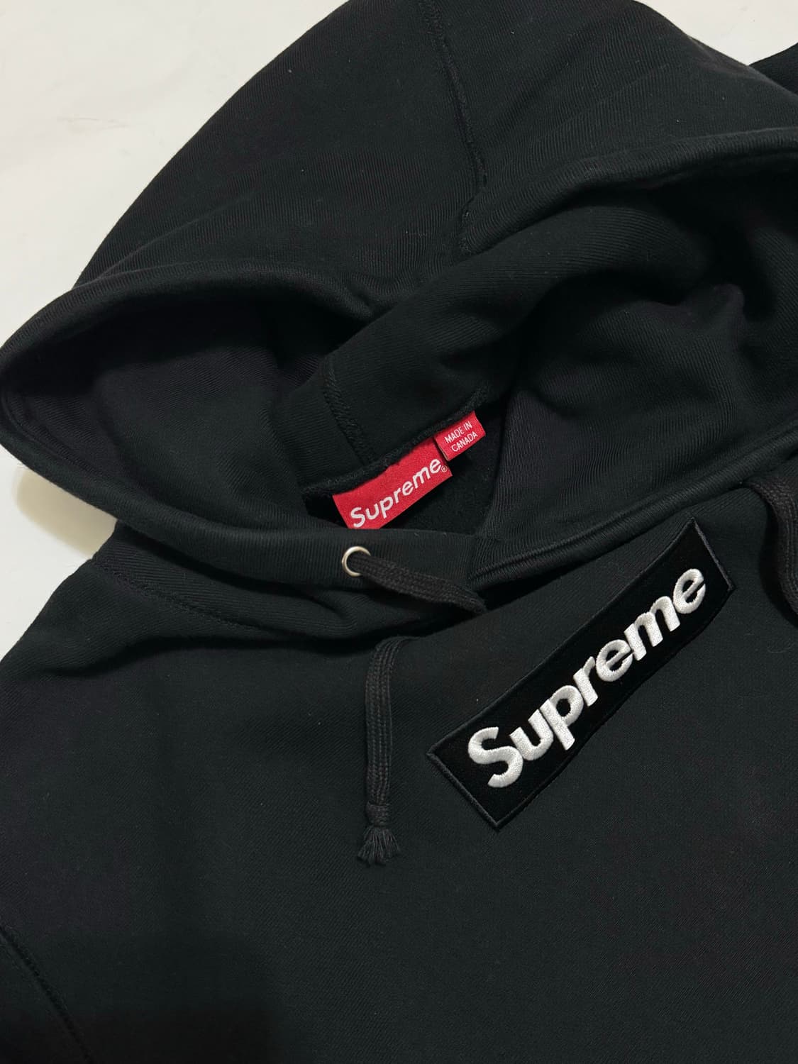 SUPREME 슈프림 블랙 박스로고 후드 XL 상품이미지3
