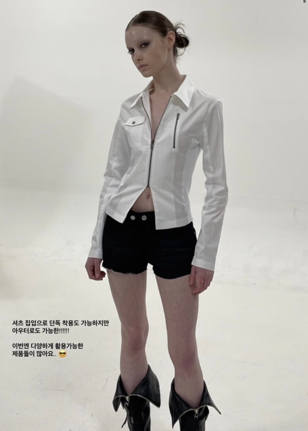 보헤미안서울 보헴서 포켓 셔츠 집업 아이보리 상품이미지1