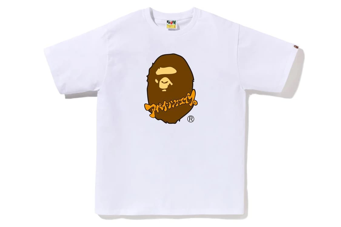 [2XL] 베이프 24SS 카타카나 빅사루 반팔티 화이트 상품이미지1