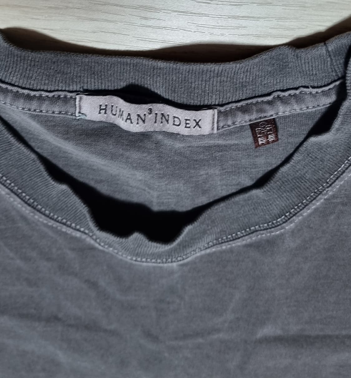 3 폴리테루 휴먼인덱스 레귤러 티셔츠 다이드 퍼플그레이, 그레이 2장 상품이미지2