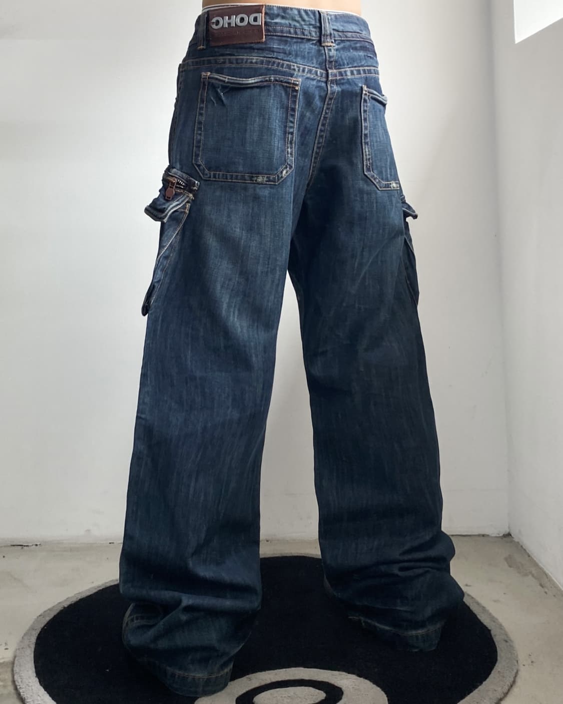 DOHC Y2K 프론트 빅 포켓 와이드 데님 팬츠 상품이미지2