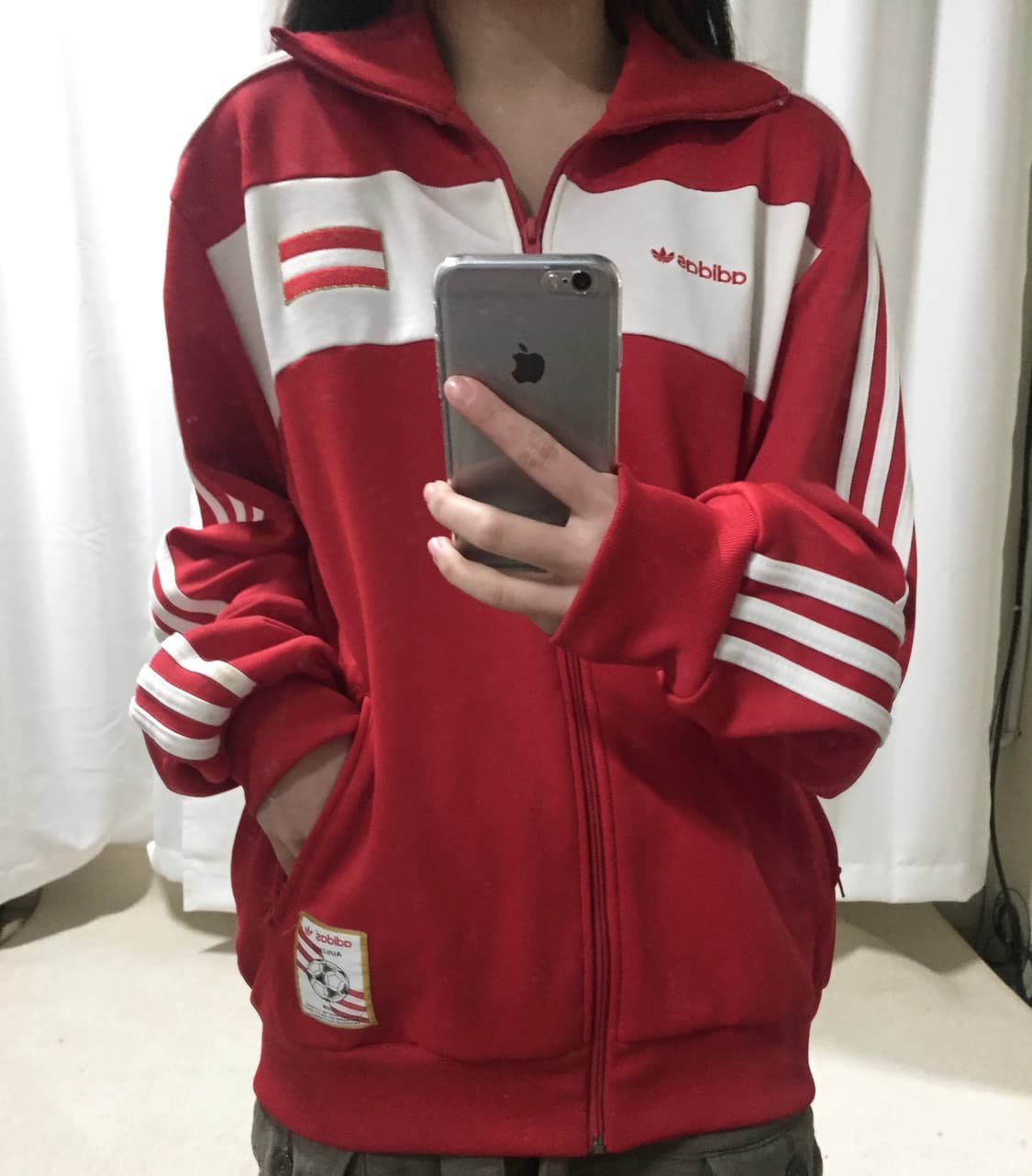 아디다스 오스트리아 레드 져지 트랙탑 105 상품이미지1