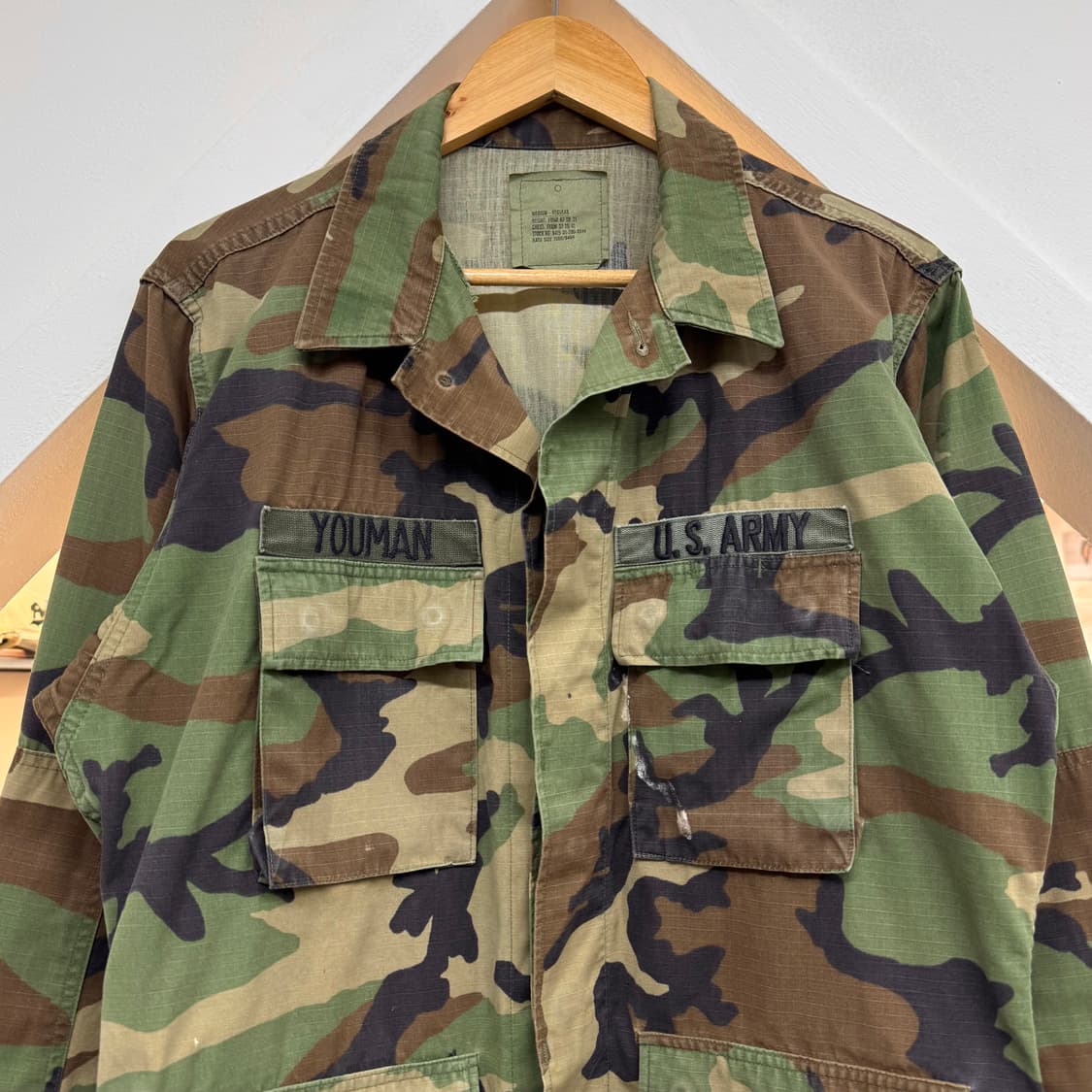 US Army 미군 우드랜드 카모 셔츠 자켓 (M)   상품이미지2