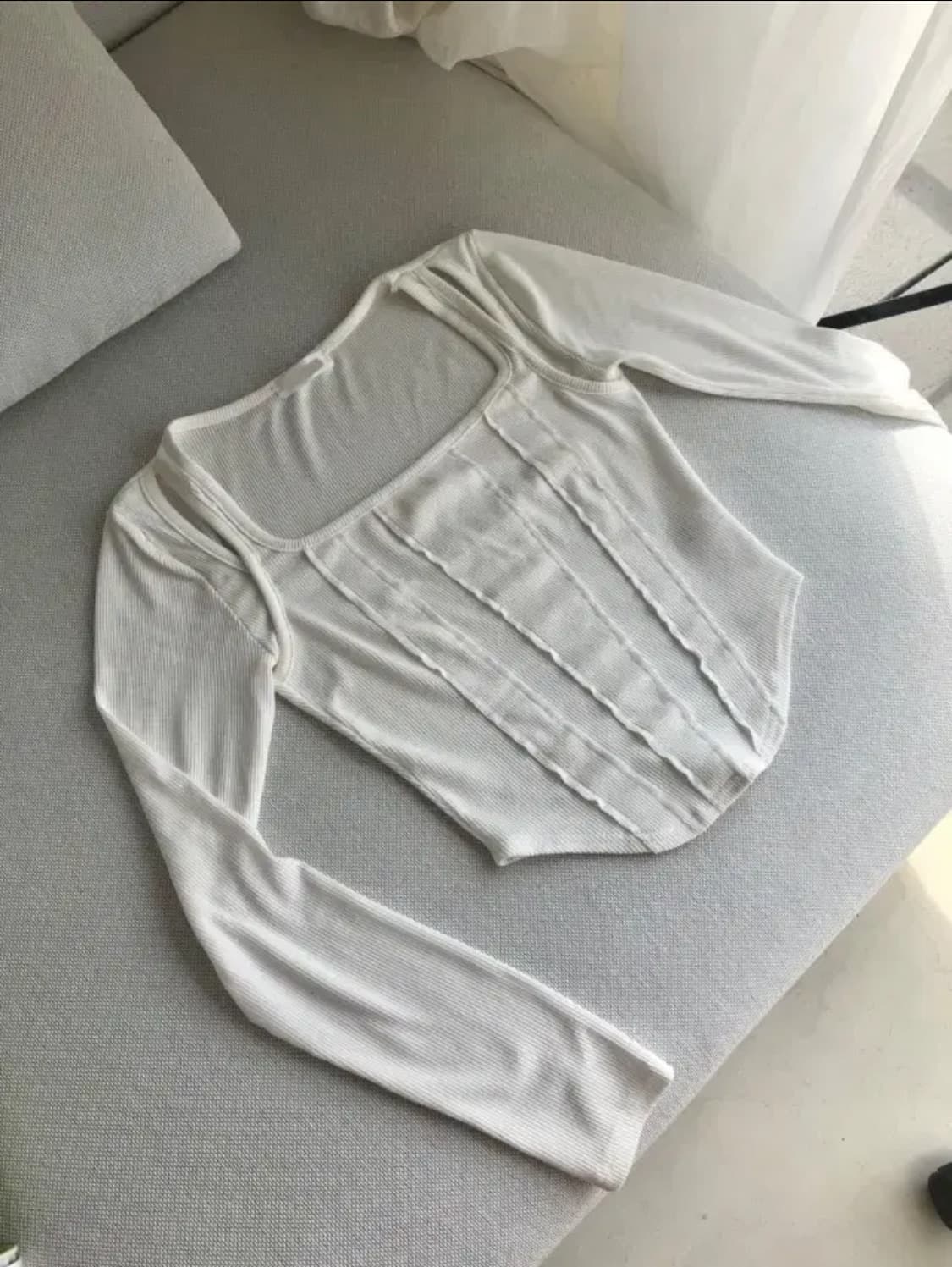 애즈온 슬릿 스퀘어 티 상품이미지5