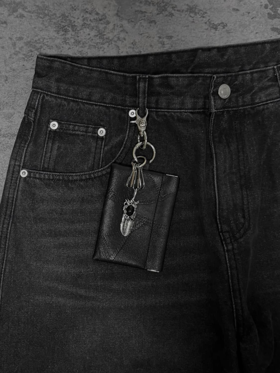 오닉스 페더 코인 월렛 키링 상품이미지2