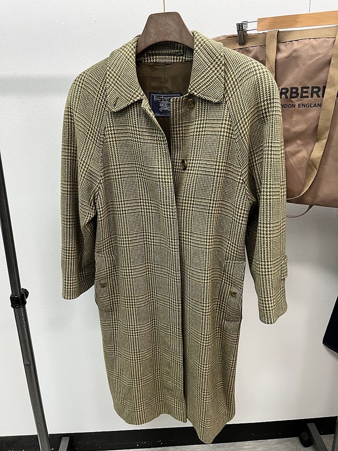 여) 버버리 올리브그린 카멜100% 발마칸코트  상품이미지4