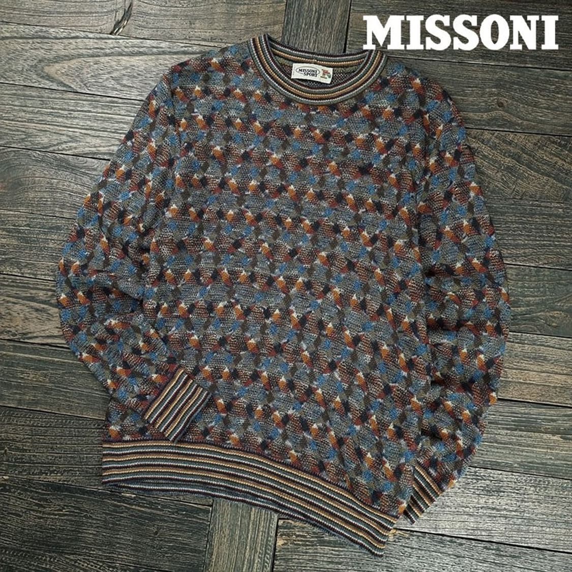 [미쏘니] 에스닉 패턴 빈티지 니트 P01513 상품이미지1