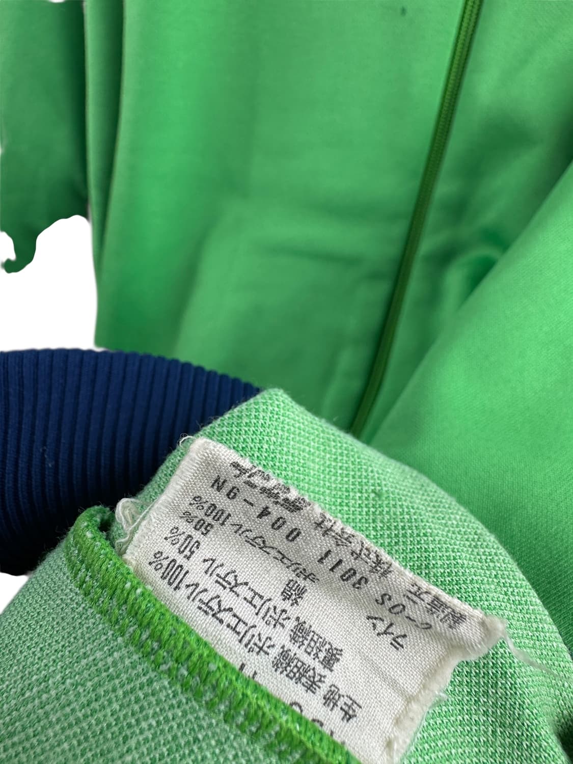 80s 아디다스 서독제 네이비그린 트랙탑져지1417 상품이미지5